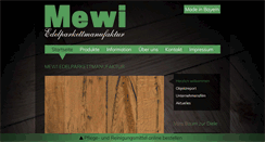 Desktop Screenshot of mewi-holz.de